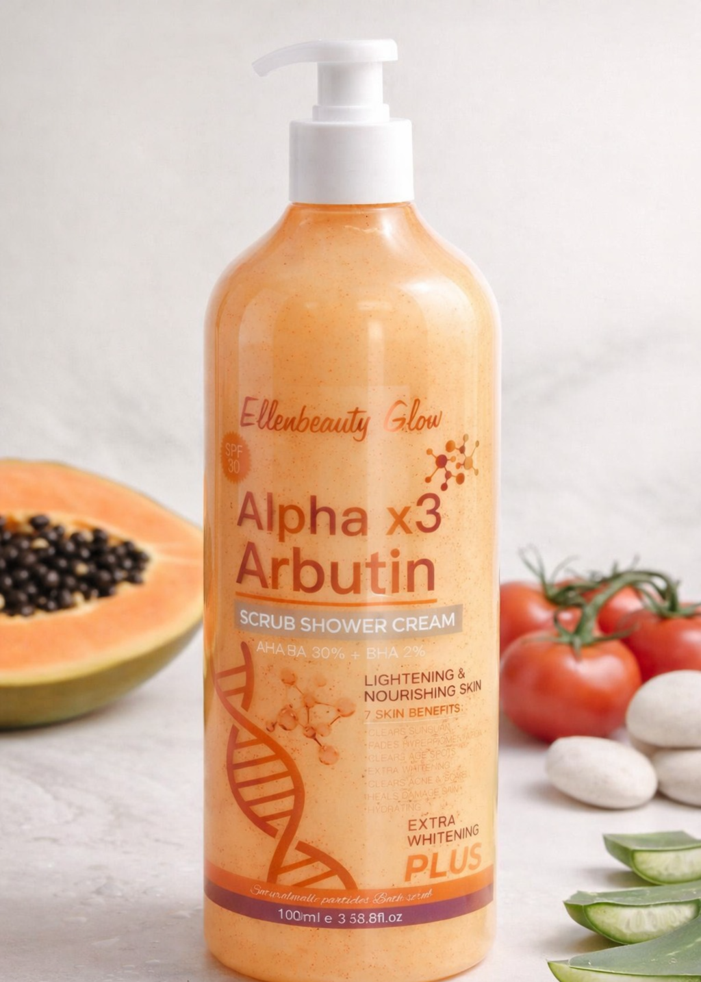 Alpha *3 Arbutin Scrub Shower Cream